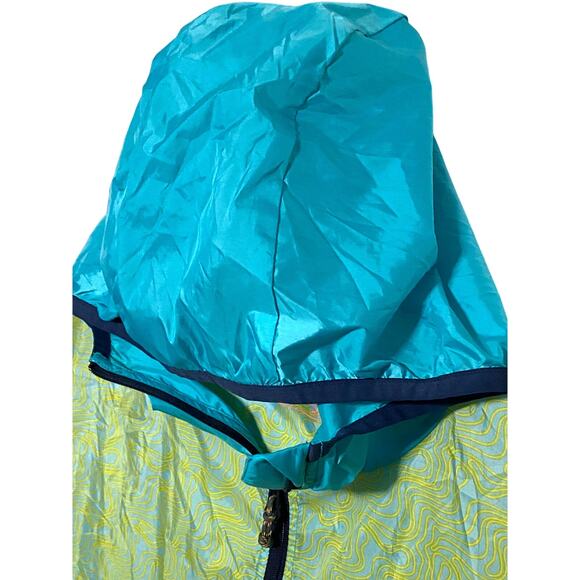 Cotopaxi Teva Teca Windbreaker Neon Color Block Pullover Hoodie Womens XL Mens L - Picture 5 of 10